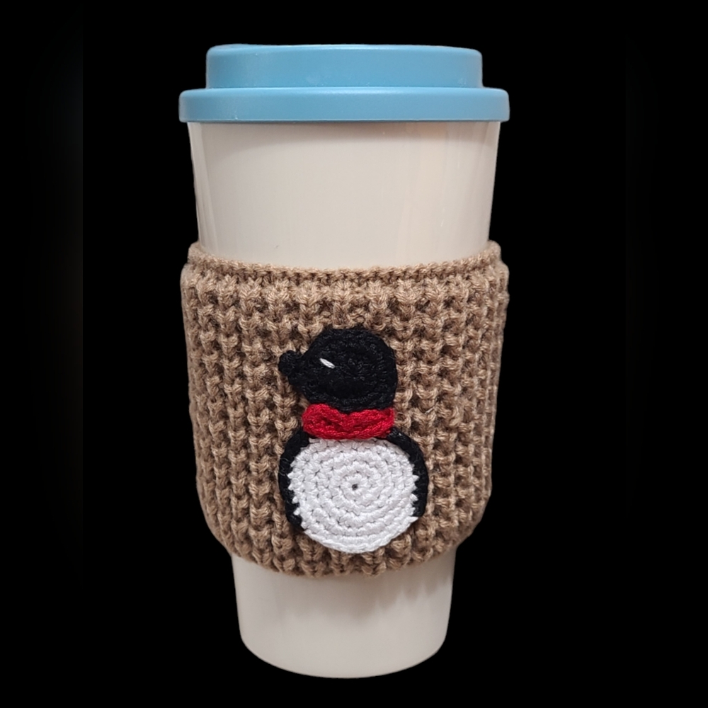 Cozy cup 16oz. ivory/blue